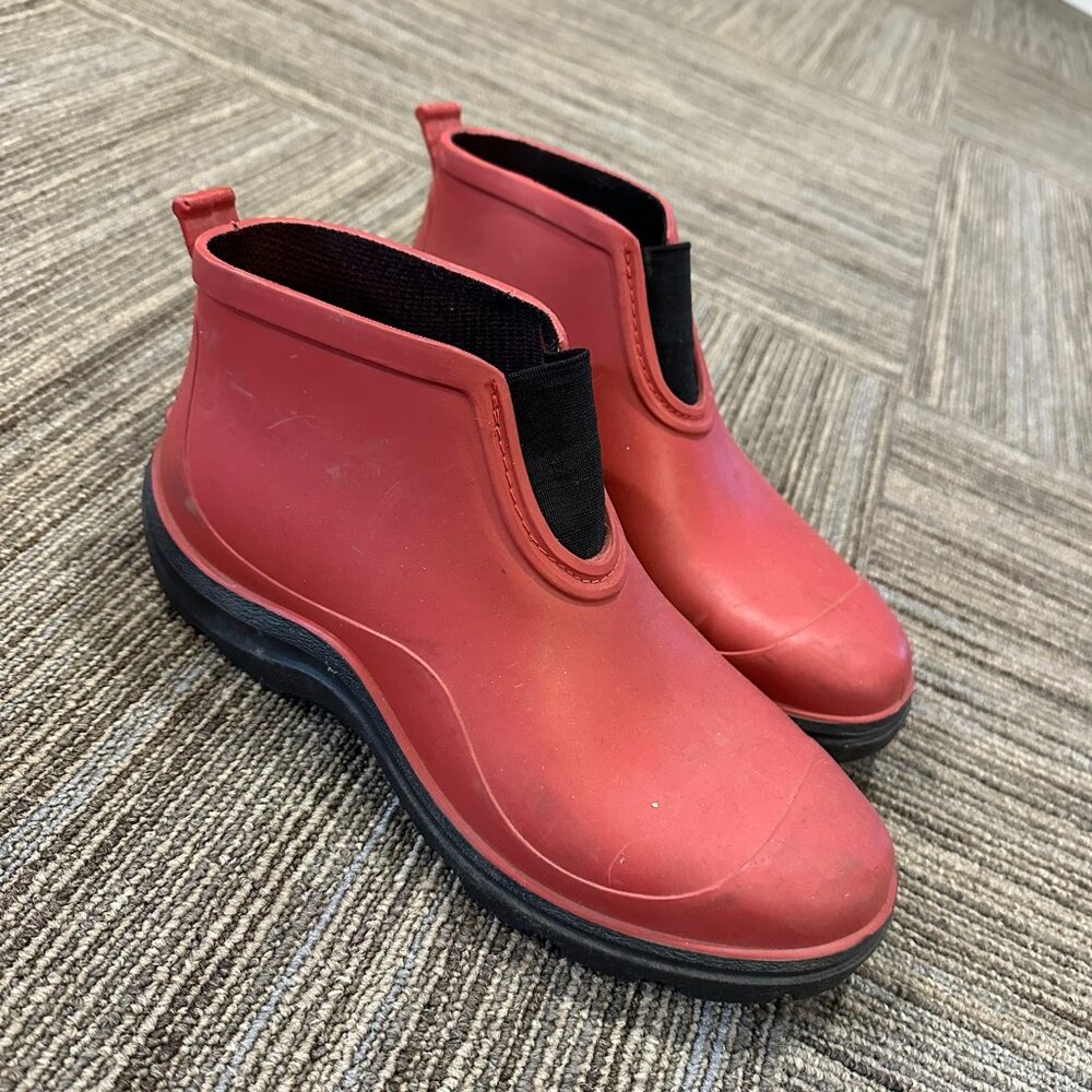 Sloggers, red, women's size 10